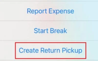 Drivers Can Create Return Pickup Stops