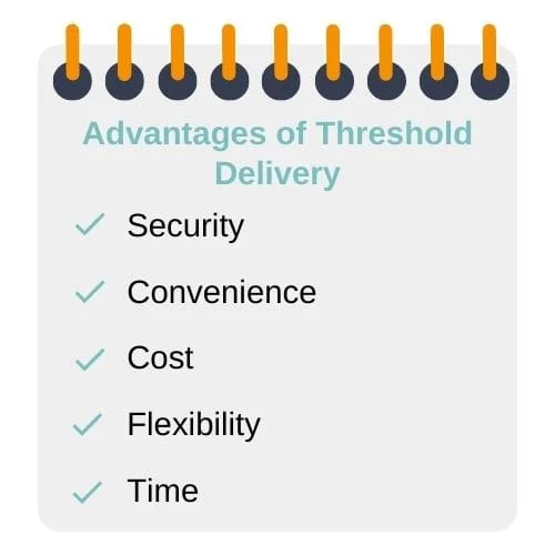 Advantages of Threshold Delivery graphic list