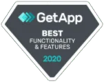 GetApp Best Functionality and Features award