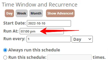 Choose the Send Time for Your Auto Reports