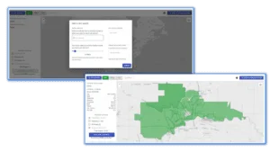 Screenshots of the OneBrand Marketing software